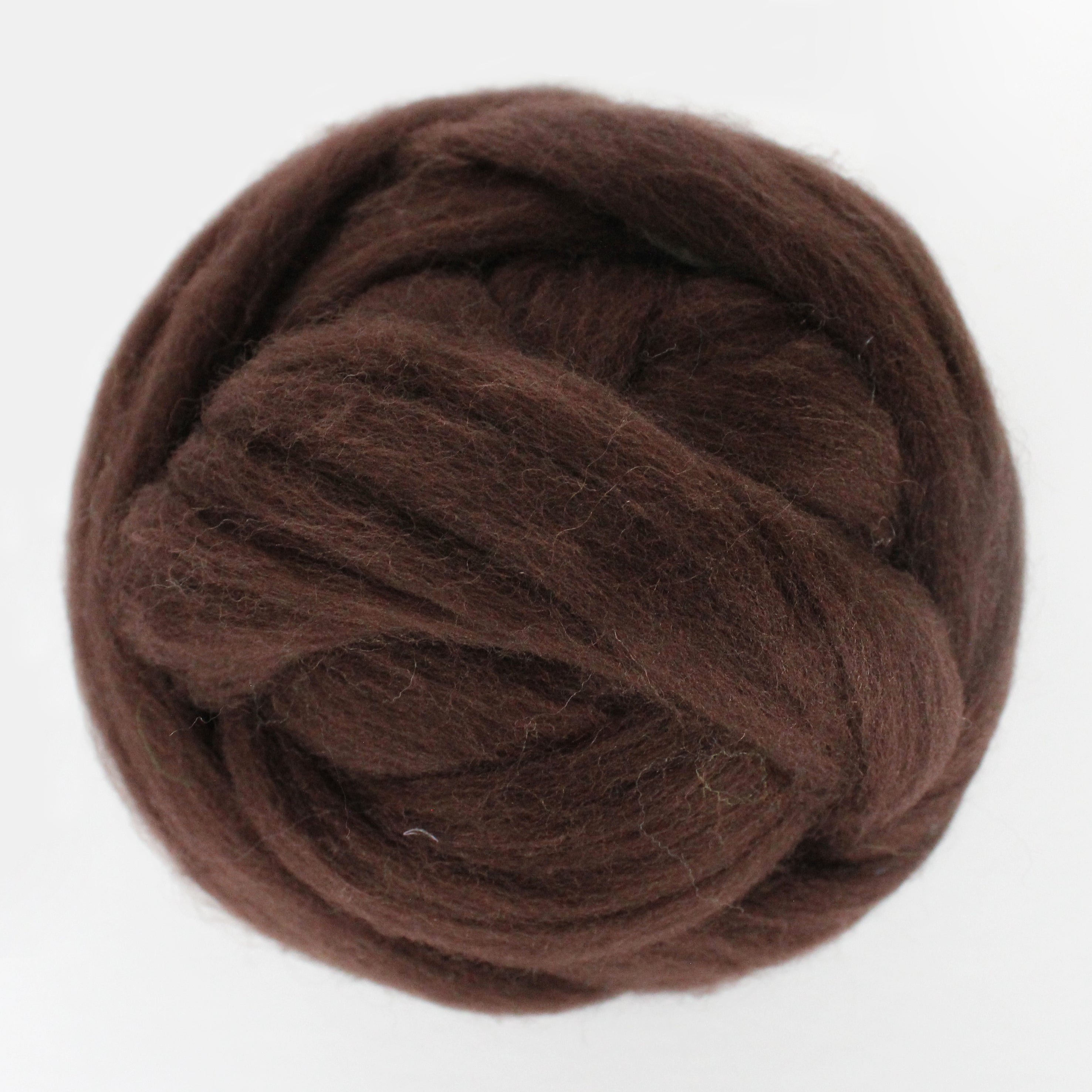 MERINO WOOL ROVING SEPIA