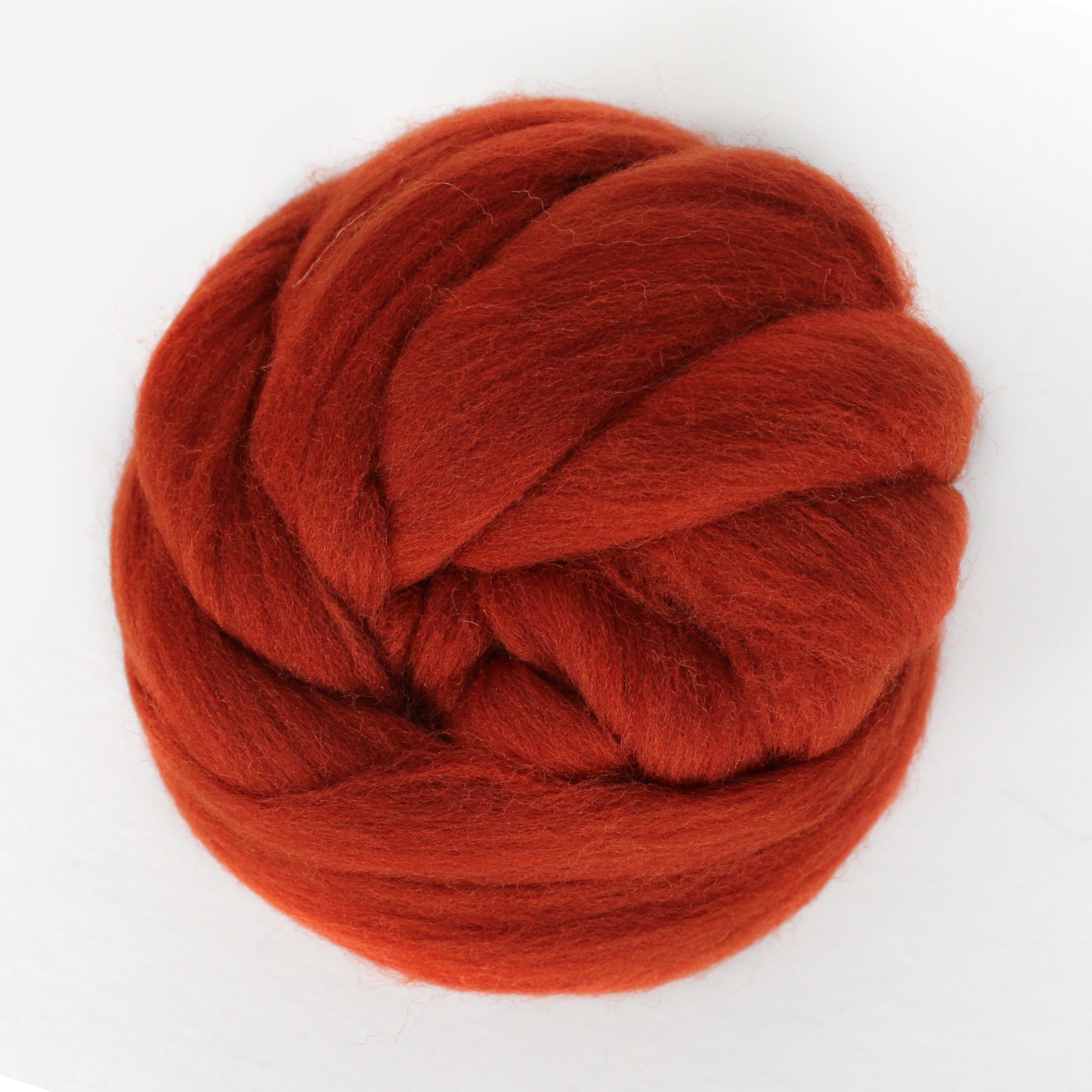 MERINO WOOL ROVING RUST