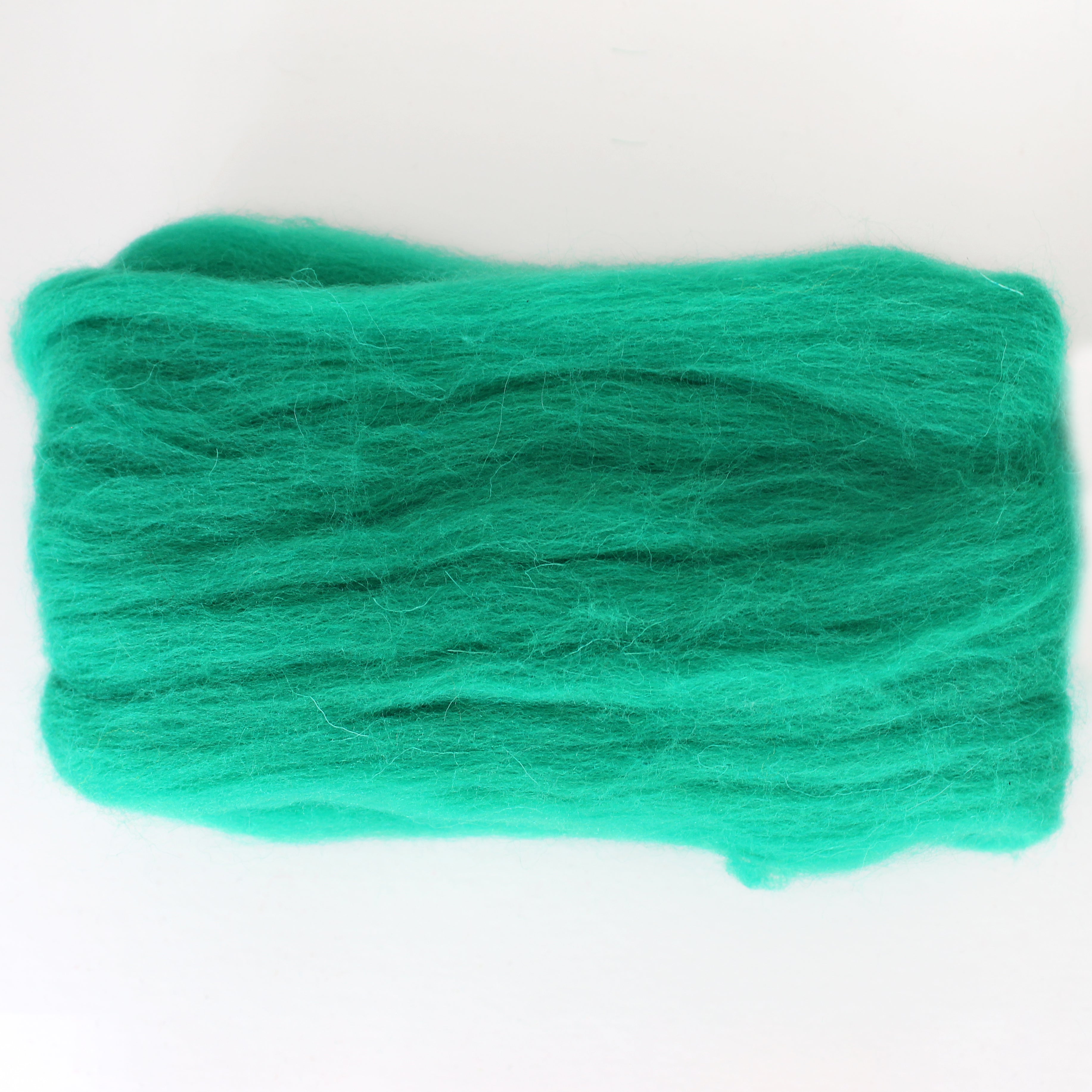 MERINO WOOL ROVING DENSETSU GREEN